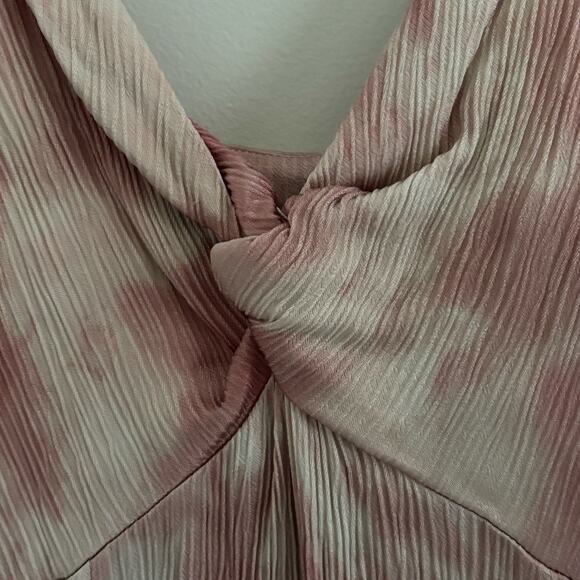 Zara Pink Tie Dye Knot Slip Dress Sz M - Picture 4 of 9